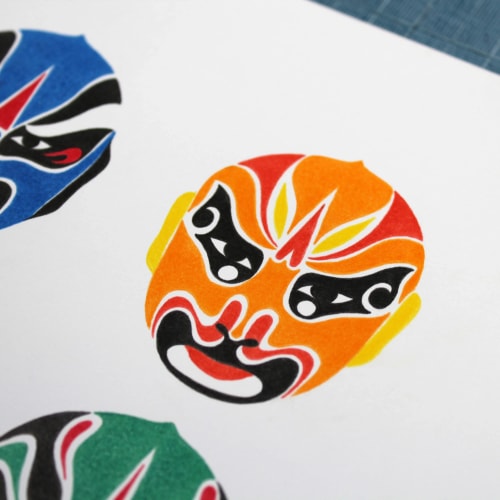 Masques d'opéra chinois