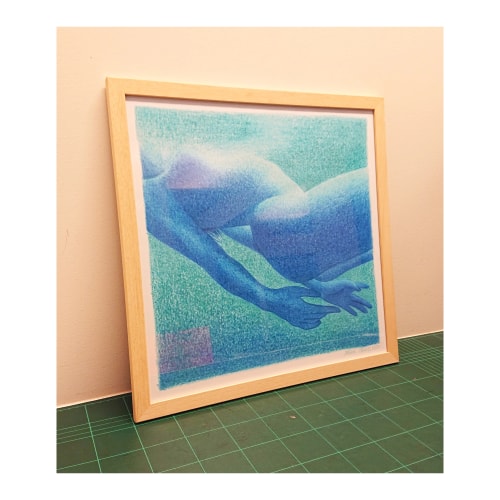 La sorcière - 40x40cm encadré