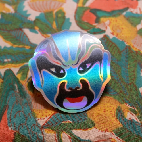 Masques d'opéra chinois - stickers