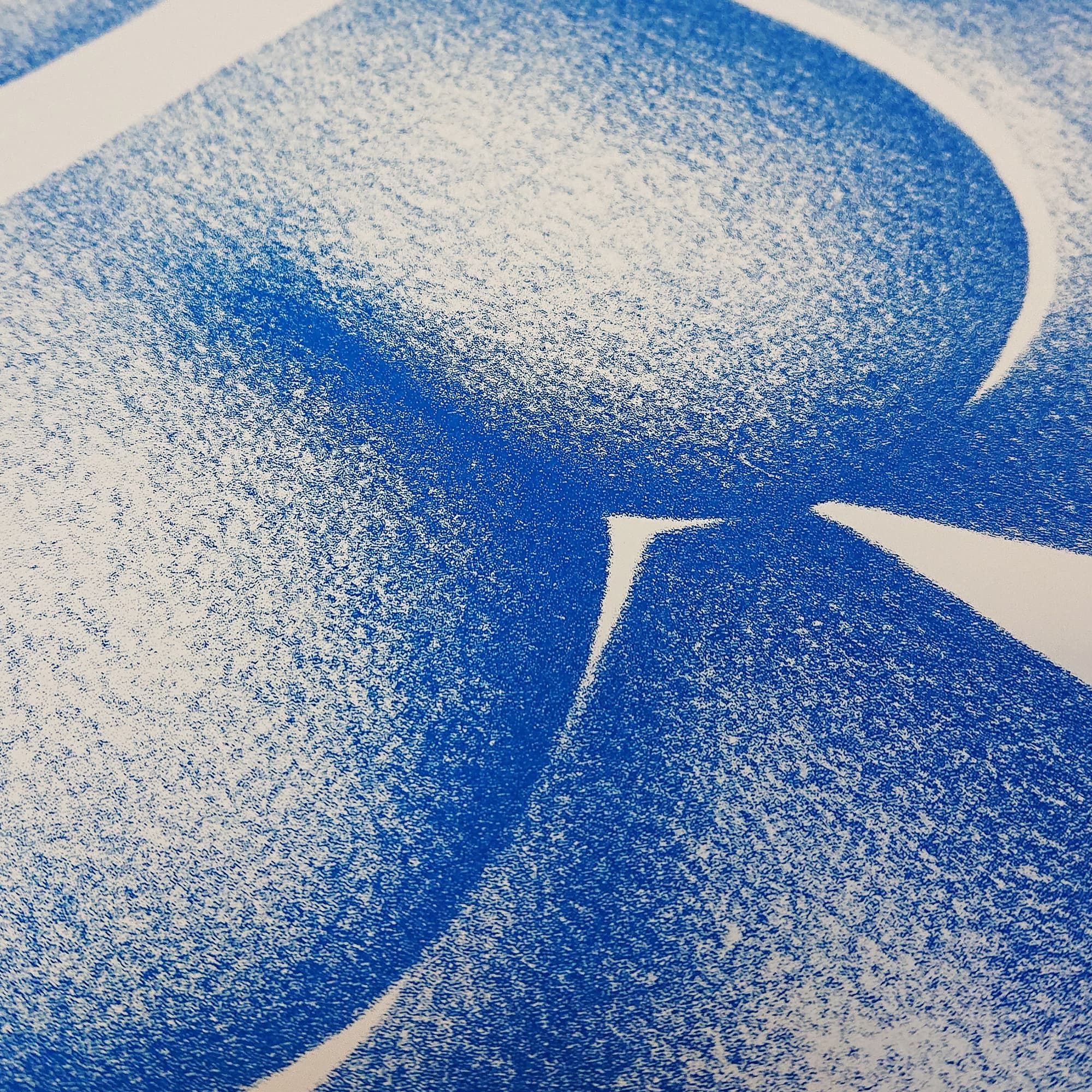 Le bouli bleu outremer - sérigraphie 30x30cm