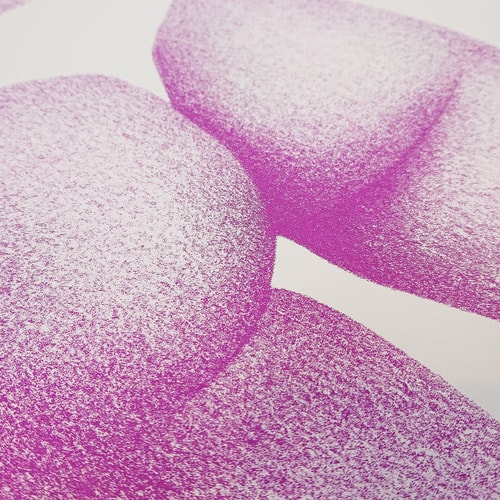 Le bouli mauve - 30x30cm