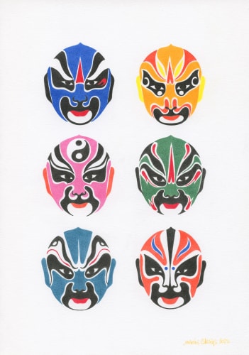 Masques d'opéra chinois