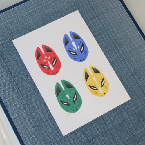 Masques Kitsune