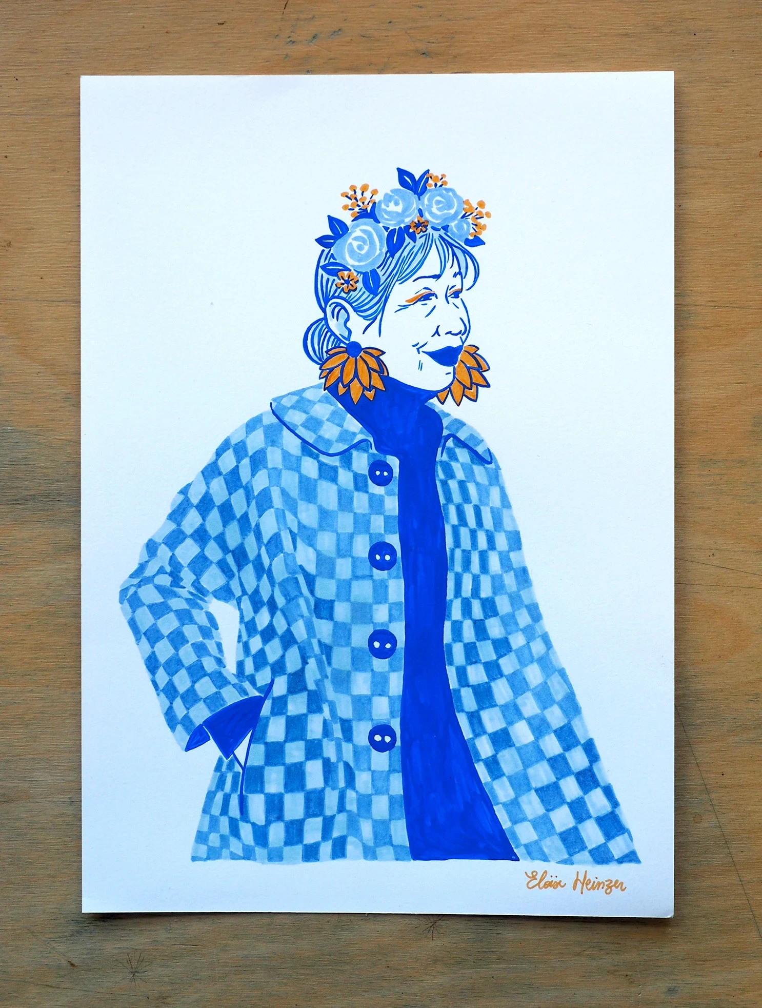 Illustration A4 - Inktober 2025 • N°22 Bouton