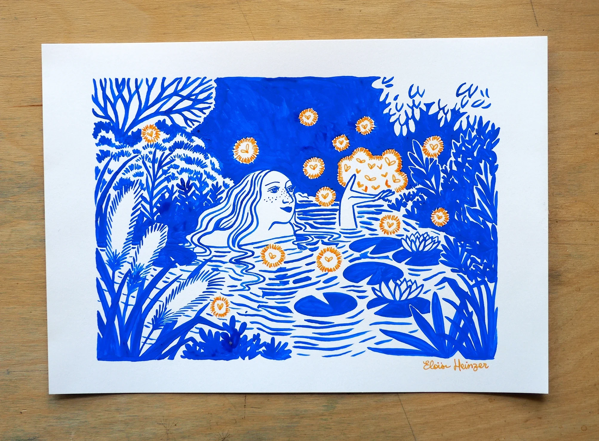 Illustration A4 - Inktober 2025 • N°23 Lucioles