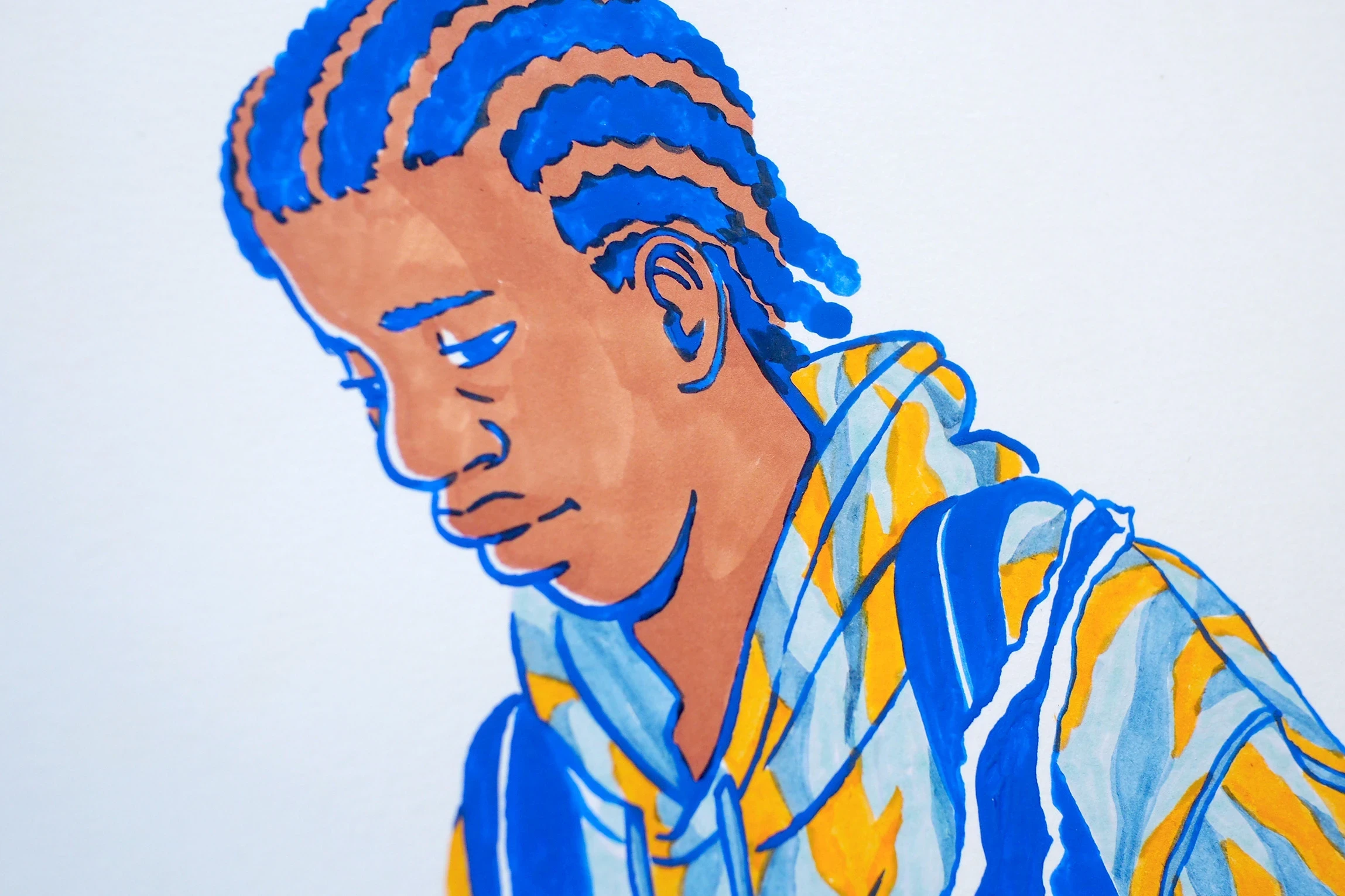 Illustration A4 - Inktober 2025 • N°12 Déchirement