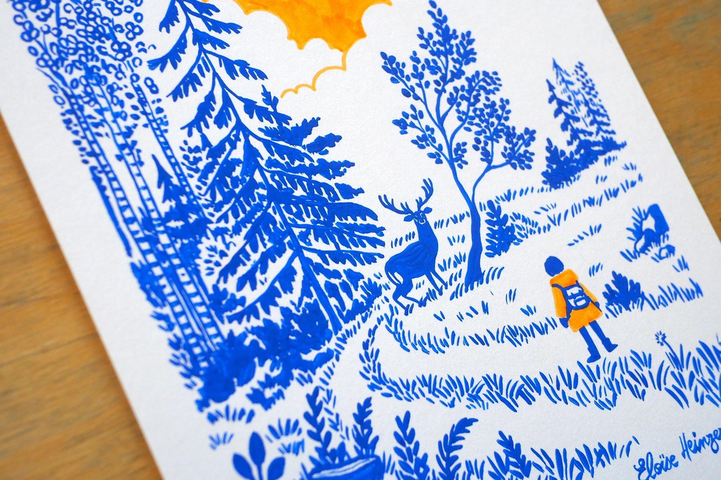 Illustration A5 Inktober 2025 • N°5 Cerf