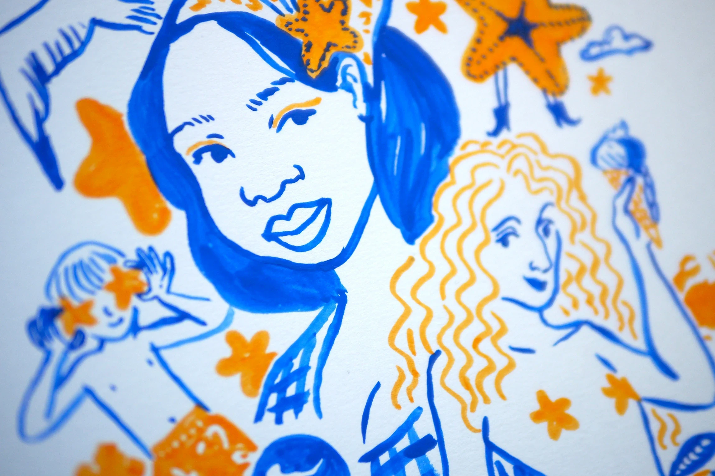 Illustration A4 - Inktober 2025 • N°7 Etoile de mer