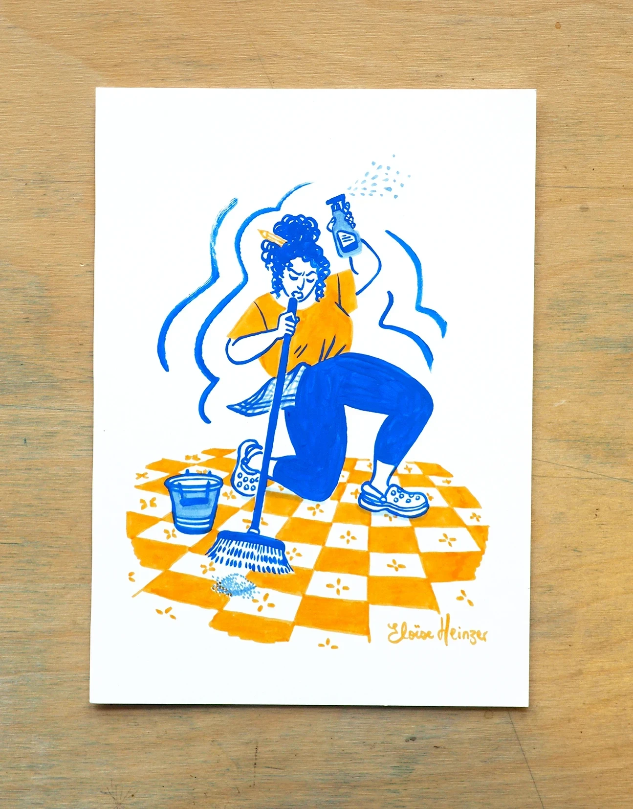 Illustration A5 - Inktober 2025 • N°10 Balayer