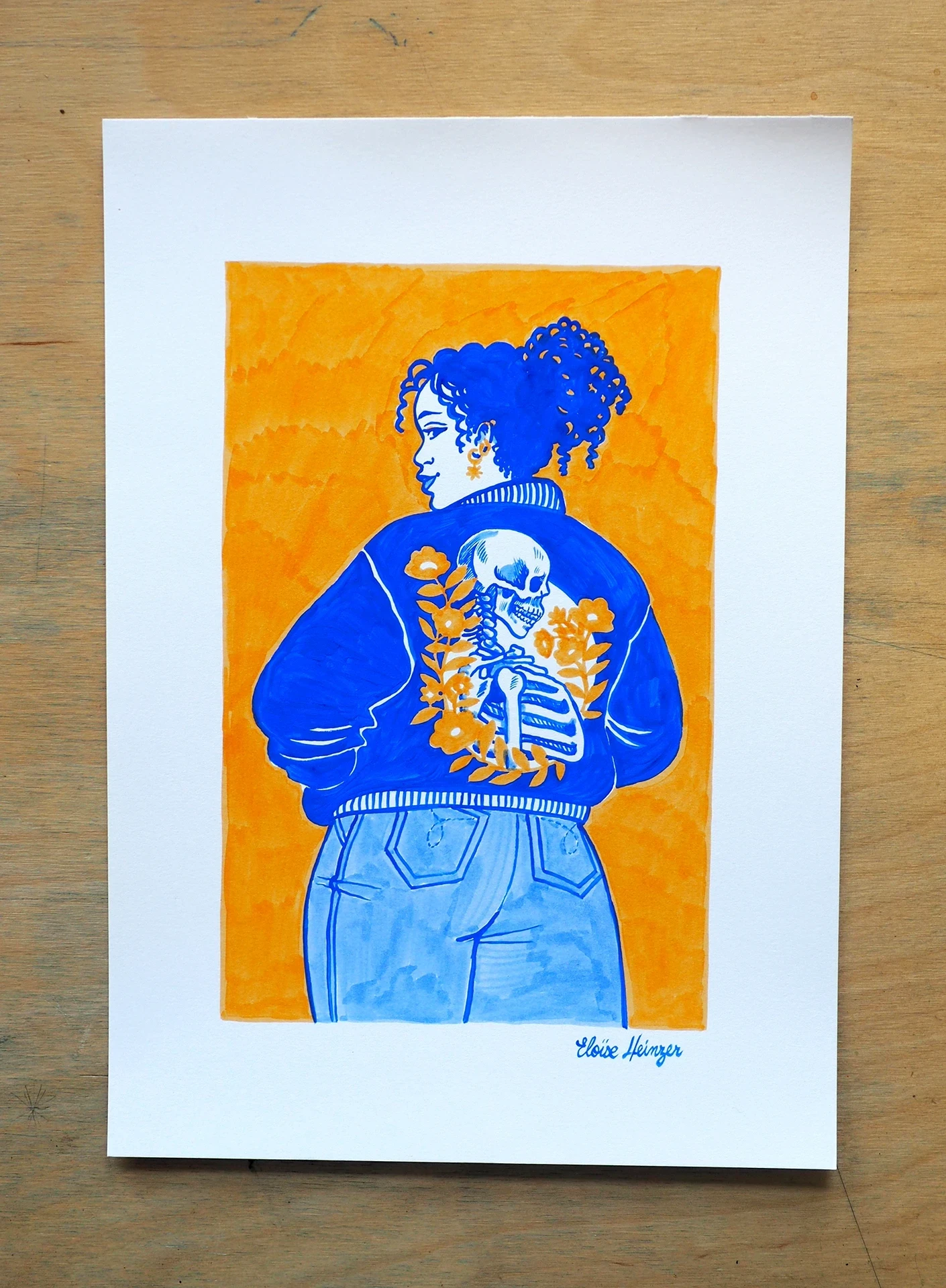 Illustration A4 - Inktober 2025 • N°28 Squelettique