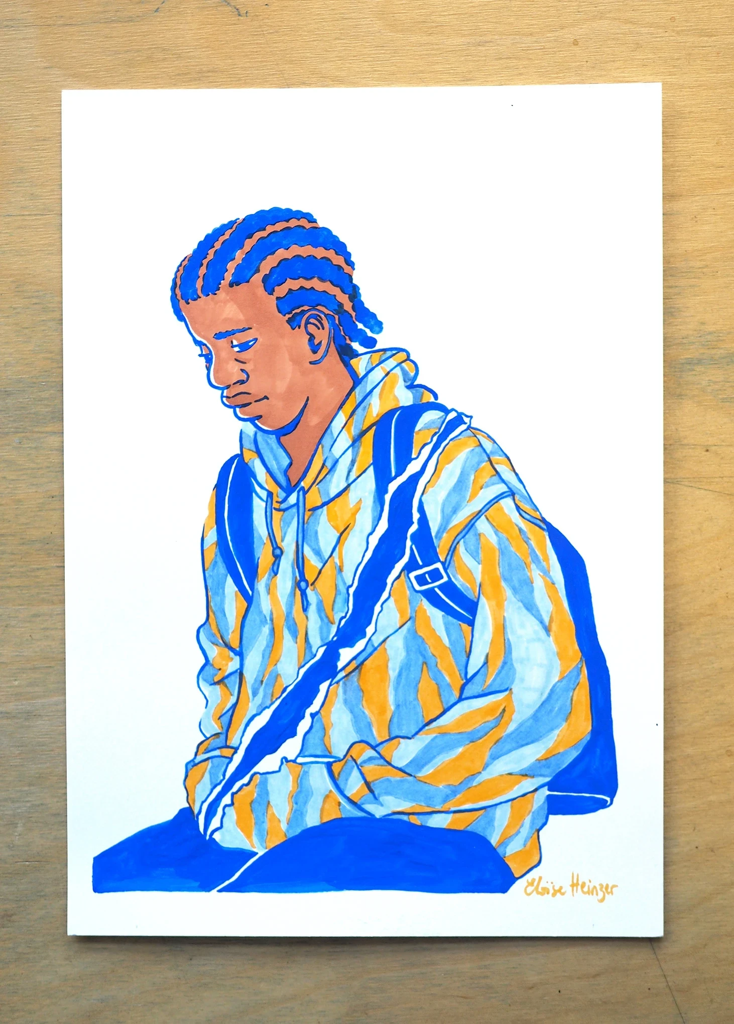 Illustration A4 - Inktober 2025 • N°12 Déchirement