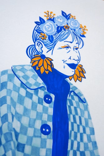 Illustration A4 - Inktober 2025 • N°22 Bouton