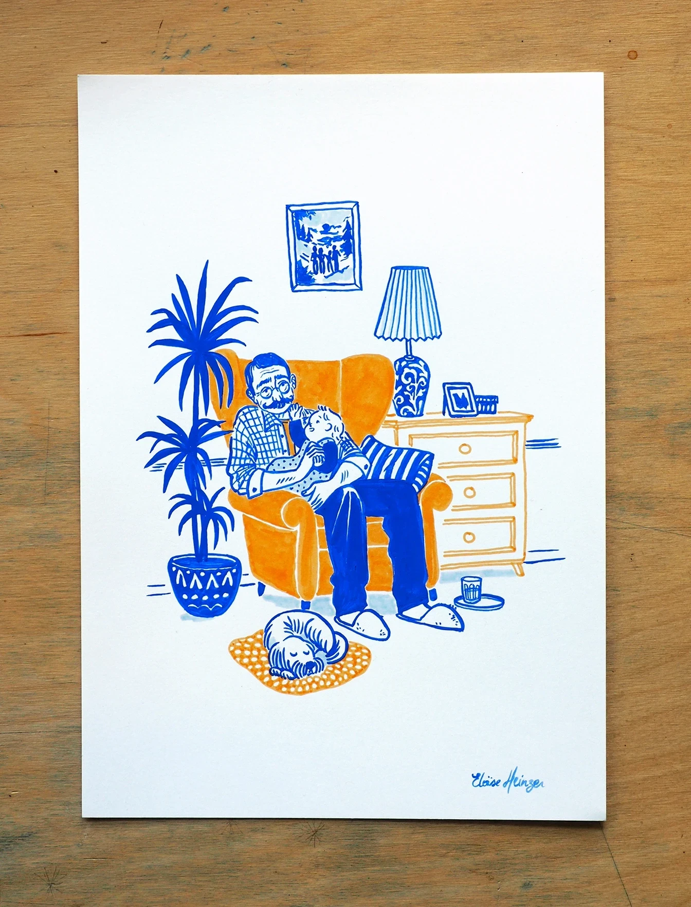 Illustration A4 - Inktober 2025 • N°1 Moustache