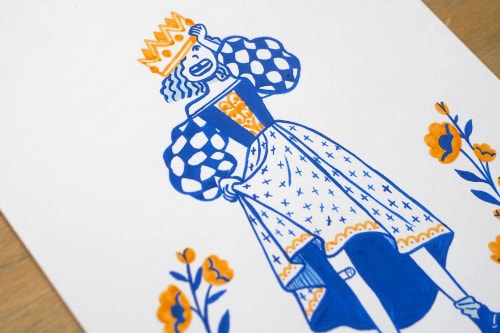 Illustration A5 - Inktober 2025 • N°3 Couronne