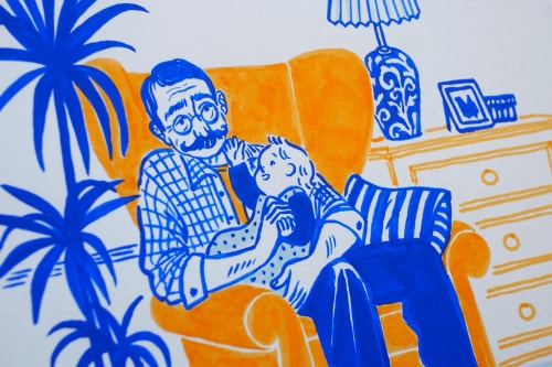 Illustration A4 - Inktober 2025 • N°1 Moustache