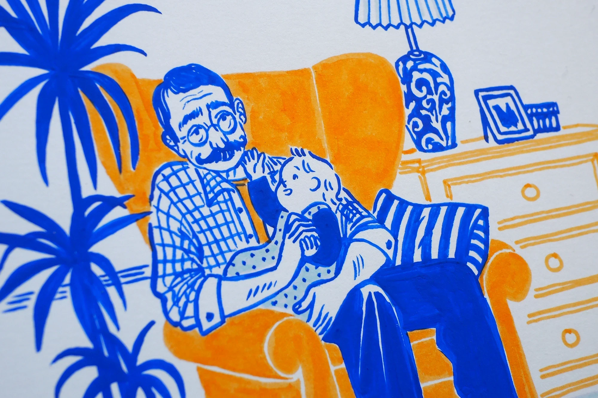 Illustration A4 - Inktober 2025 • N°1 Moustache