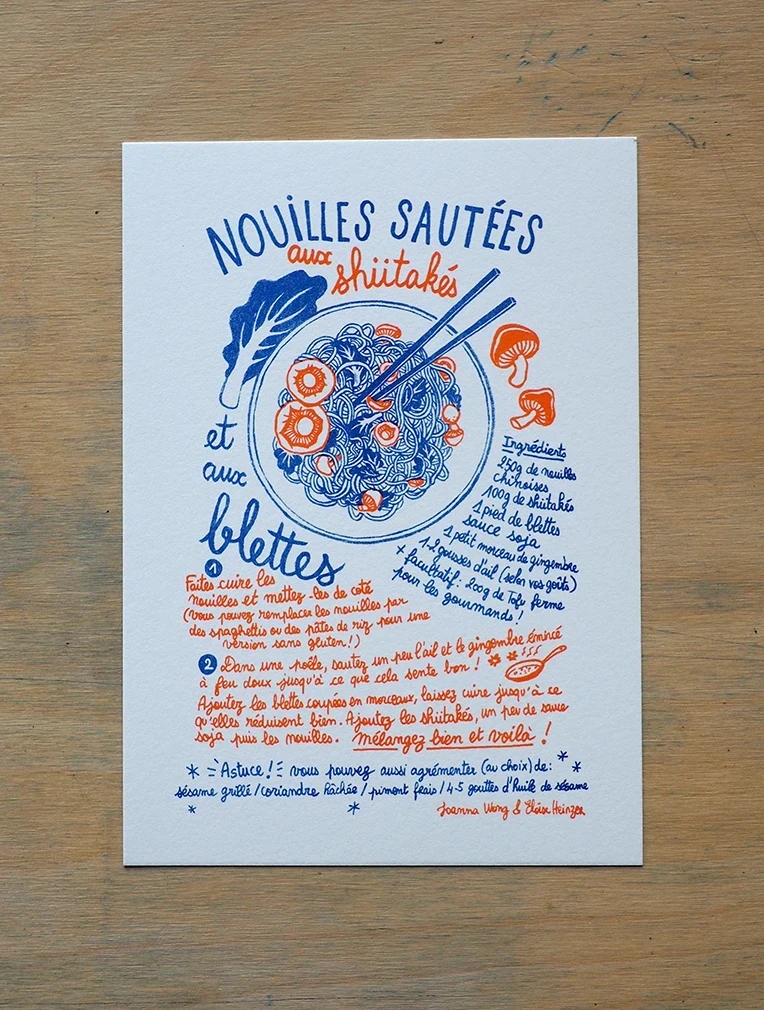 Print A5 - Recette Nouille