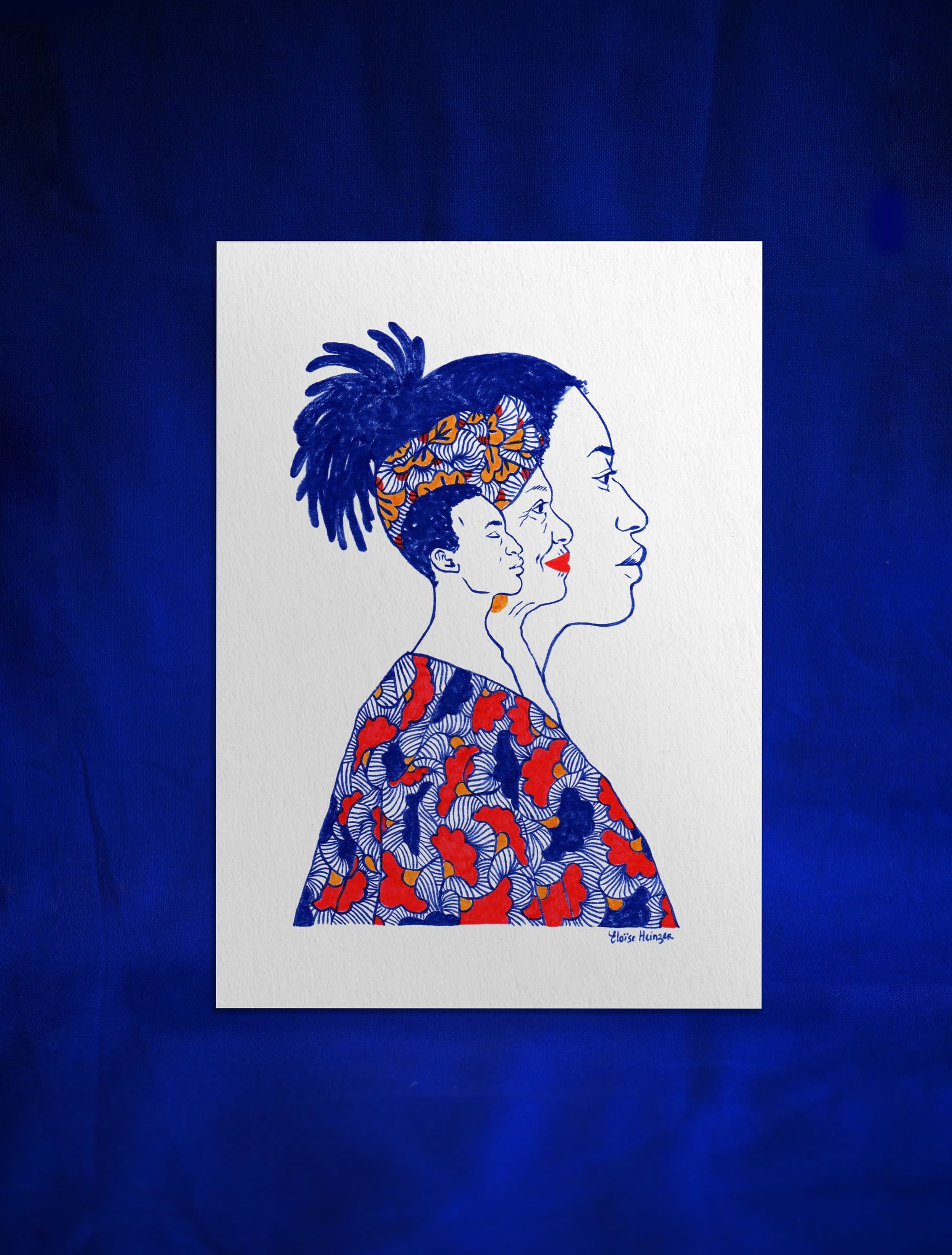 Print A4 • Femme Multi-Visages