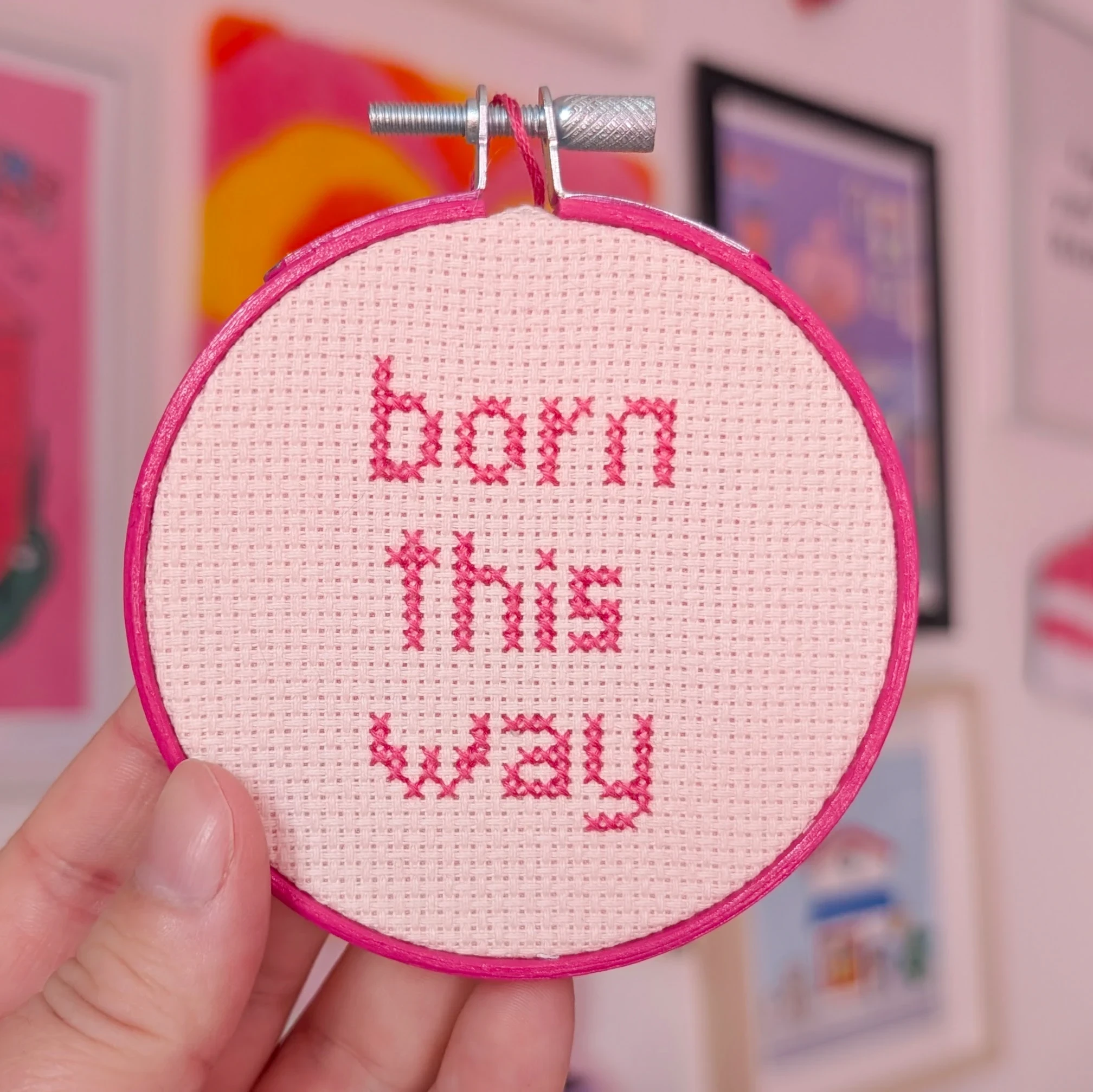 Broderie décorative "Born this way"