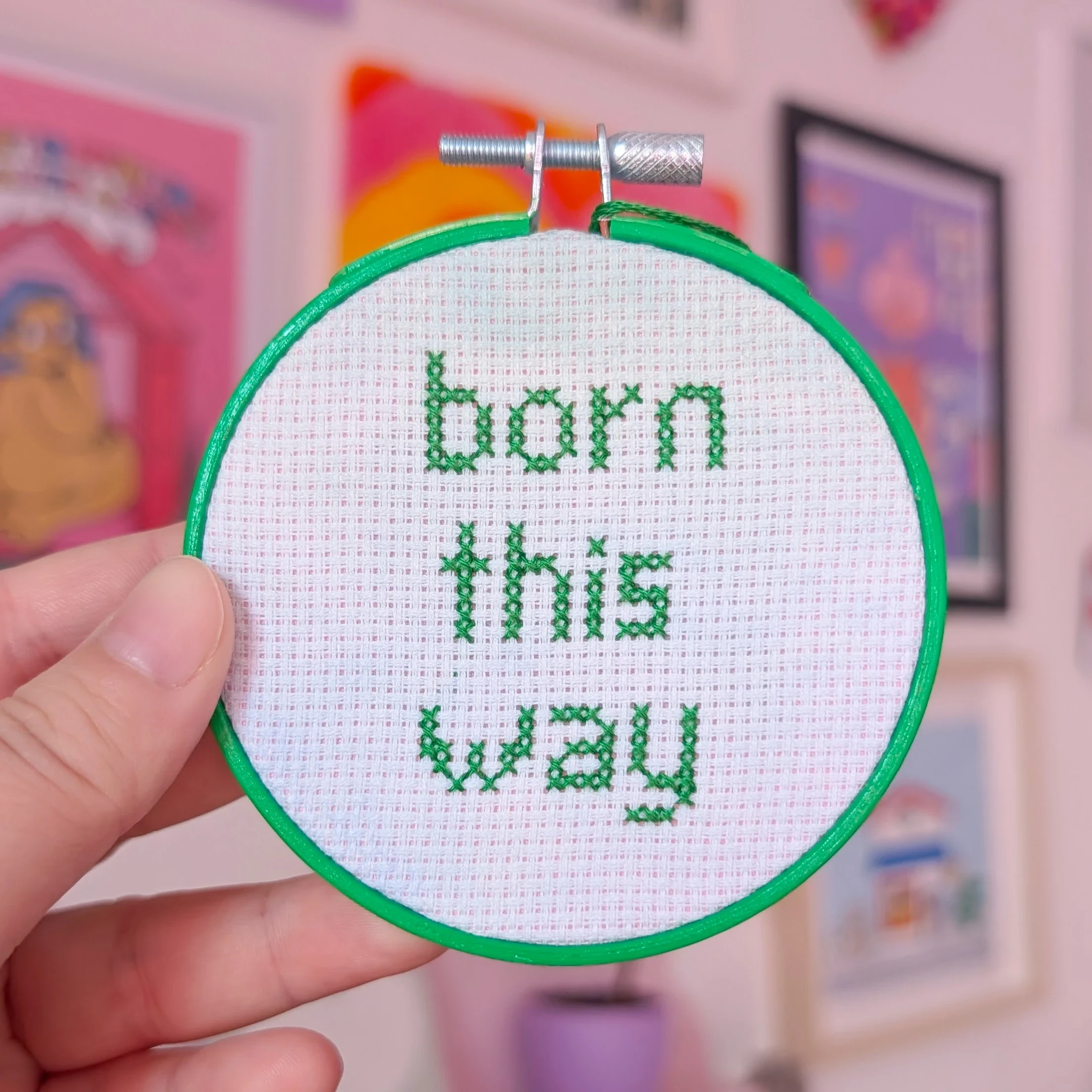 Broderie décorative "Born this way"