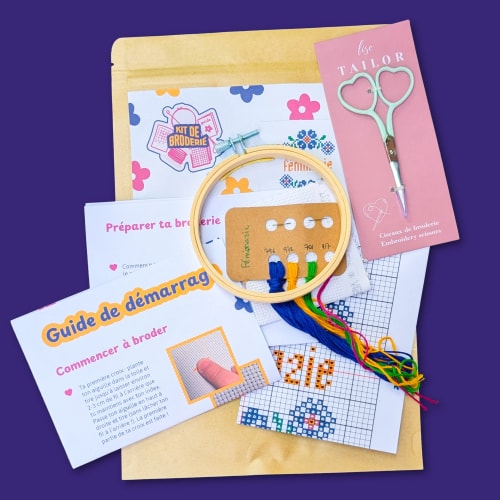 image représentant un kit de broderie HollyBroderie