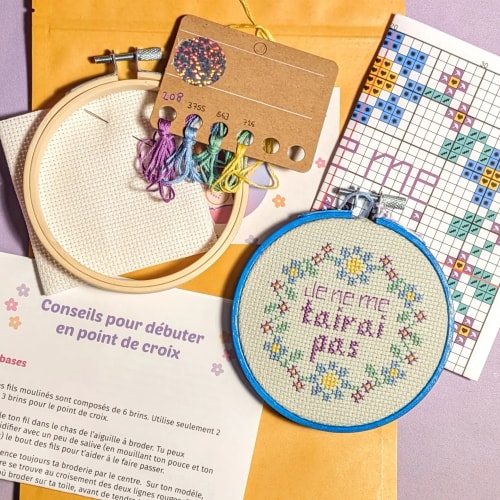Image représentant un kit de broderie HollyBroderie "Je ne me tairai pas"