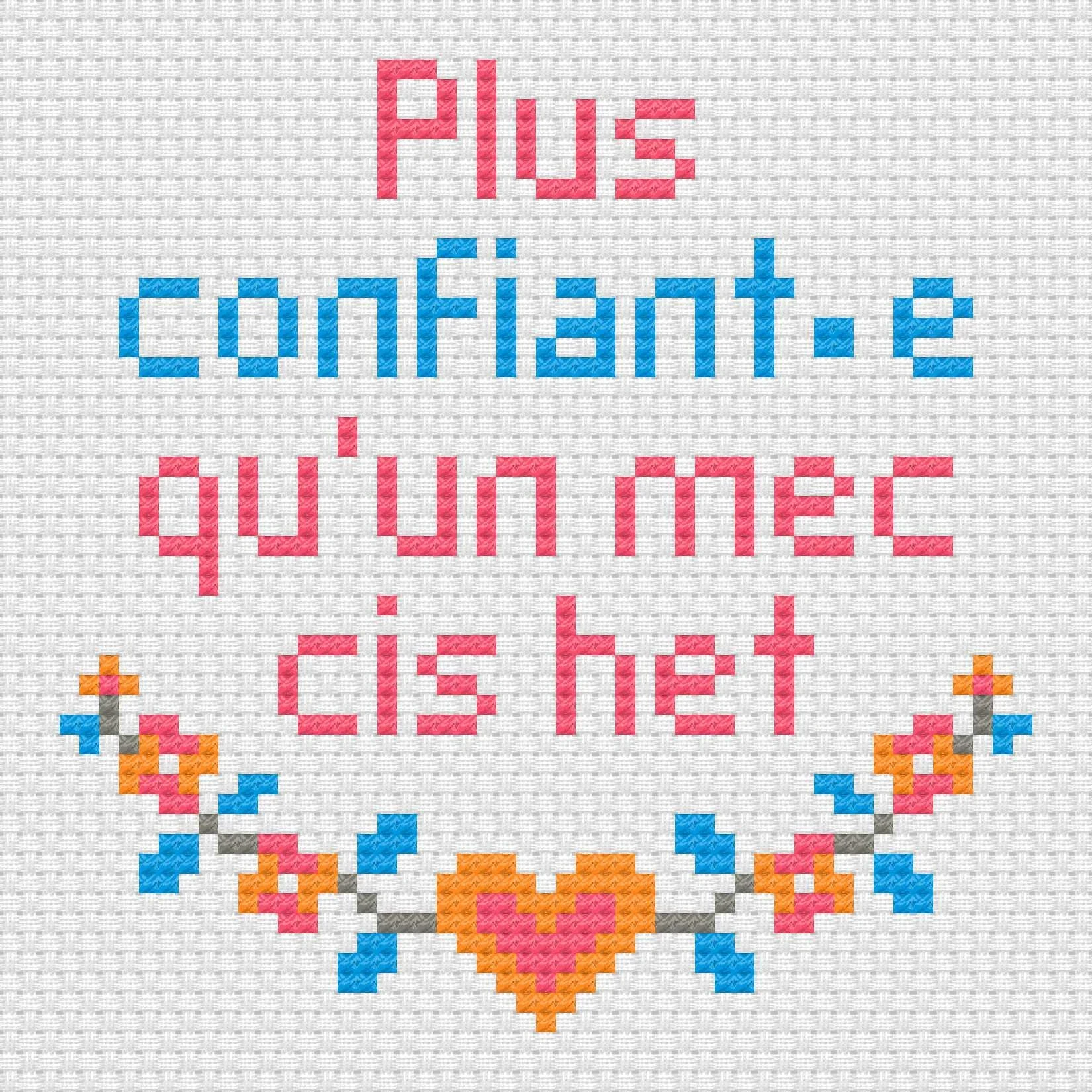 Kit de point de croix (DIY) - Niveau 2