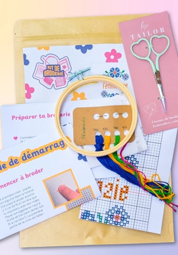 image représentant un kit de broderie HollyBroderie