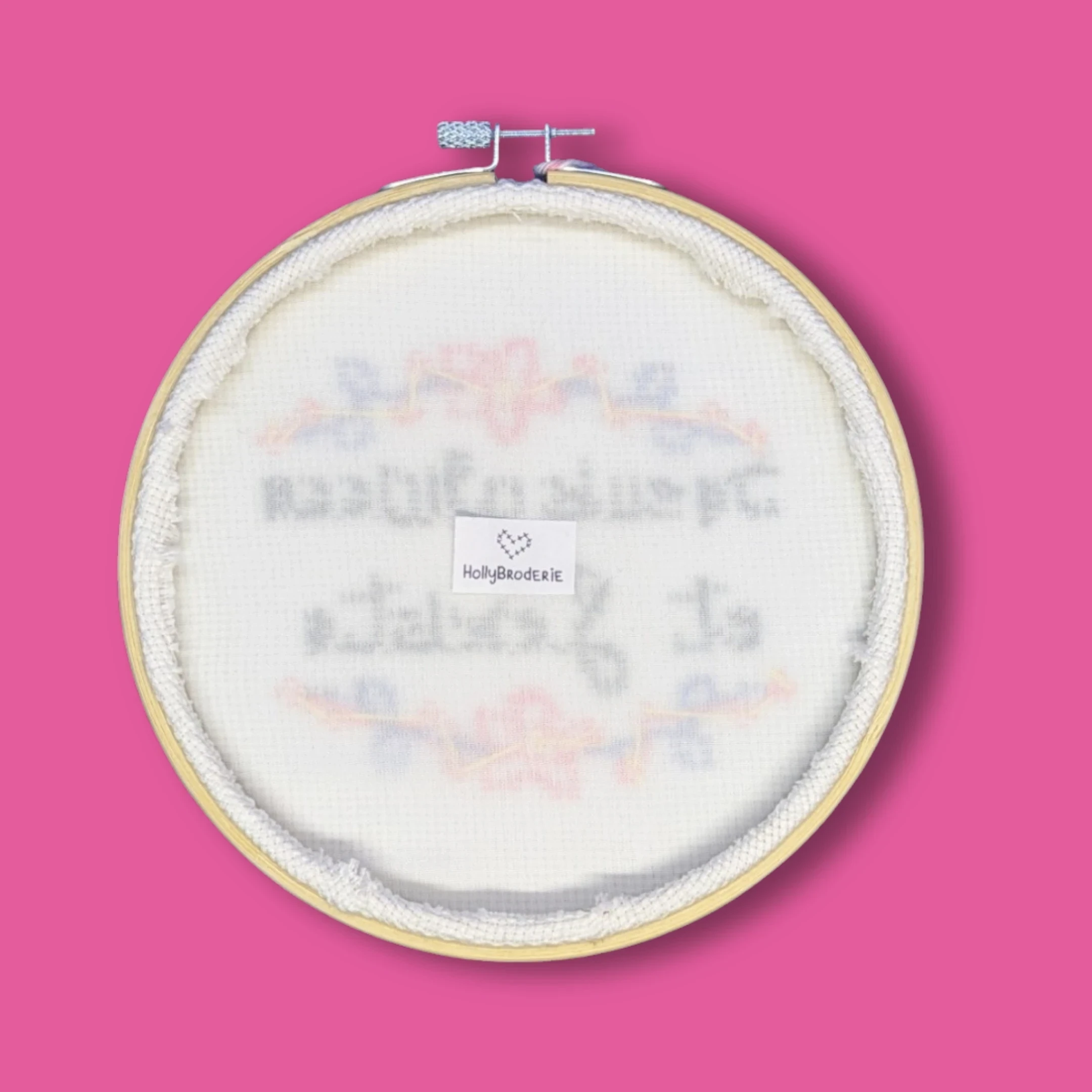Broderie décorative "Je suis grosse et j'existe"