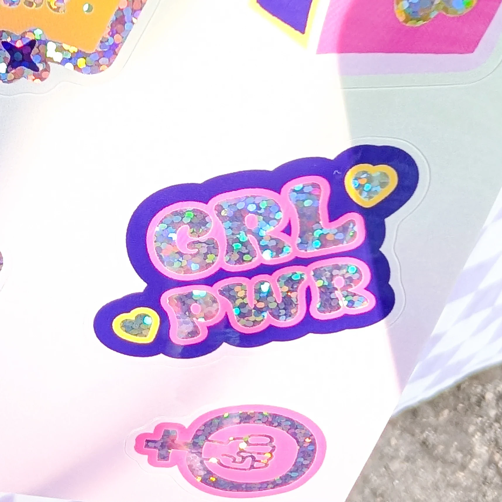 Planche de stickers féministe