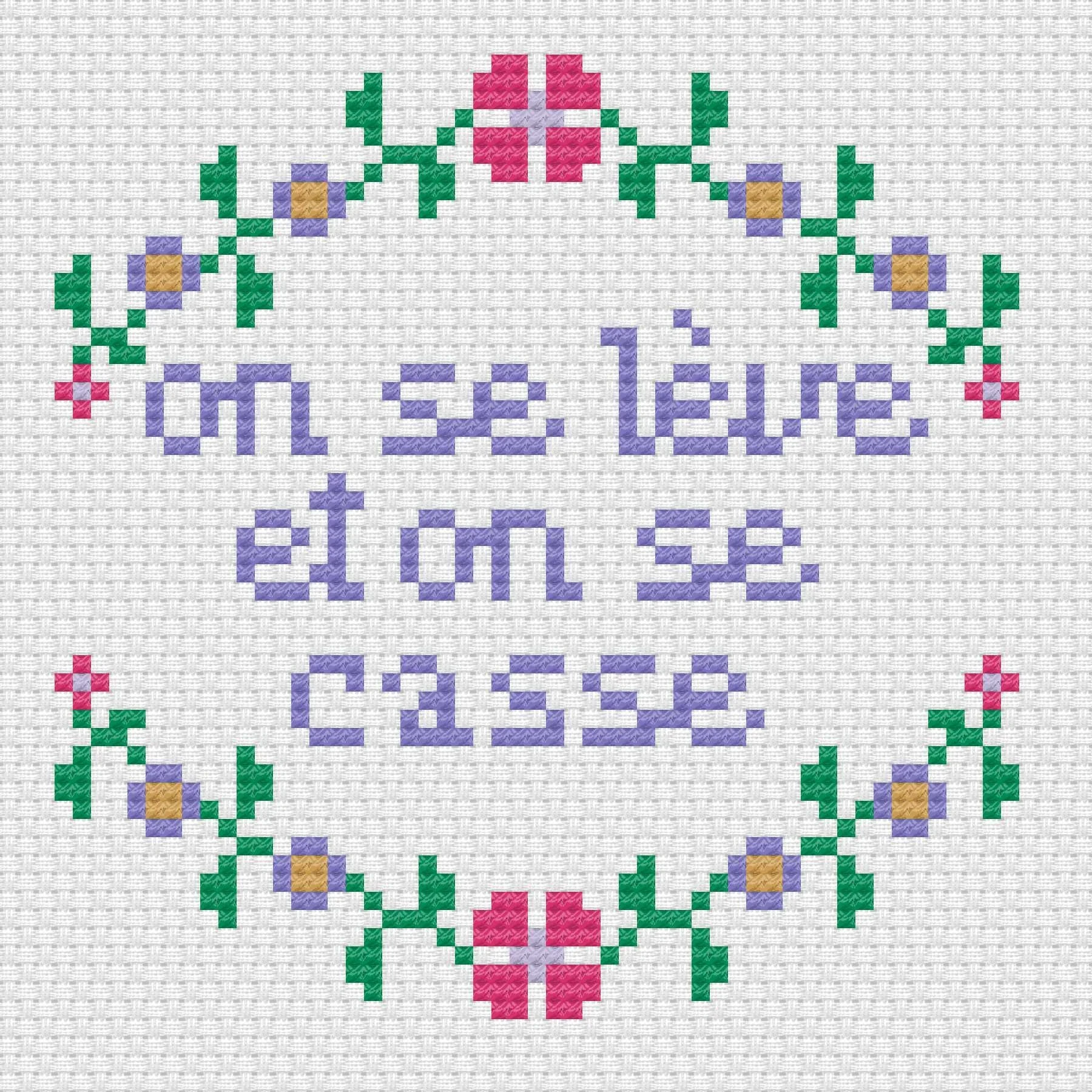 Kit de point de croix (DIY) - Niveau 2