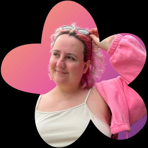 Photo de Salomé en forme de fleur