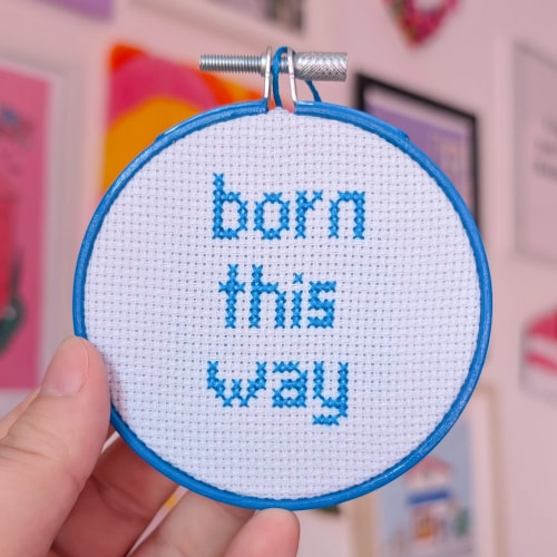 Broderie décorative "Born this way"