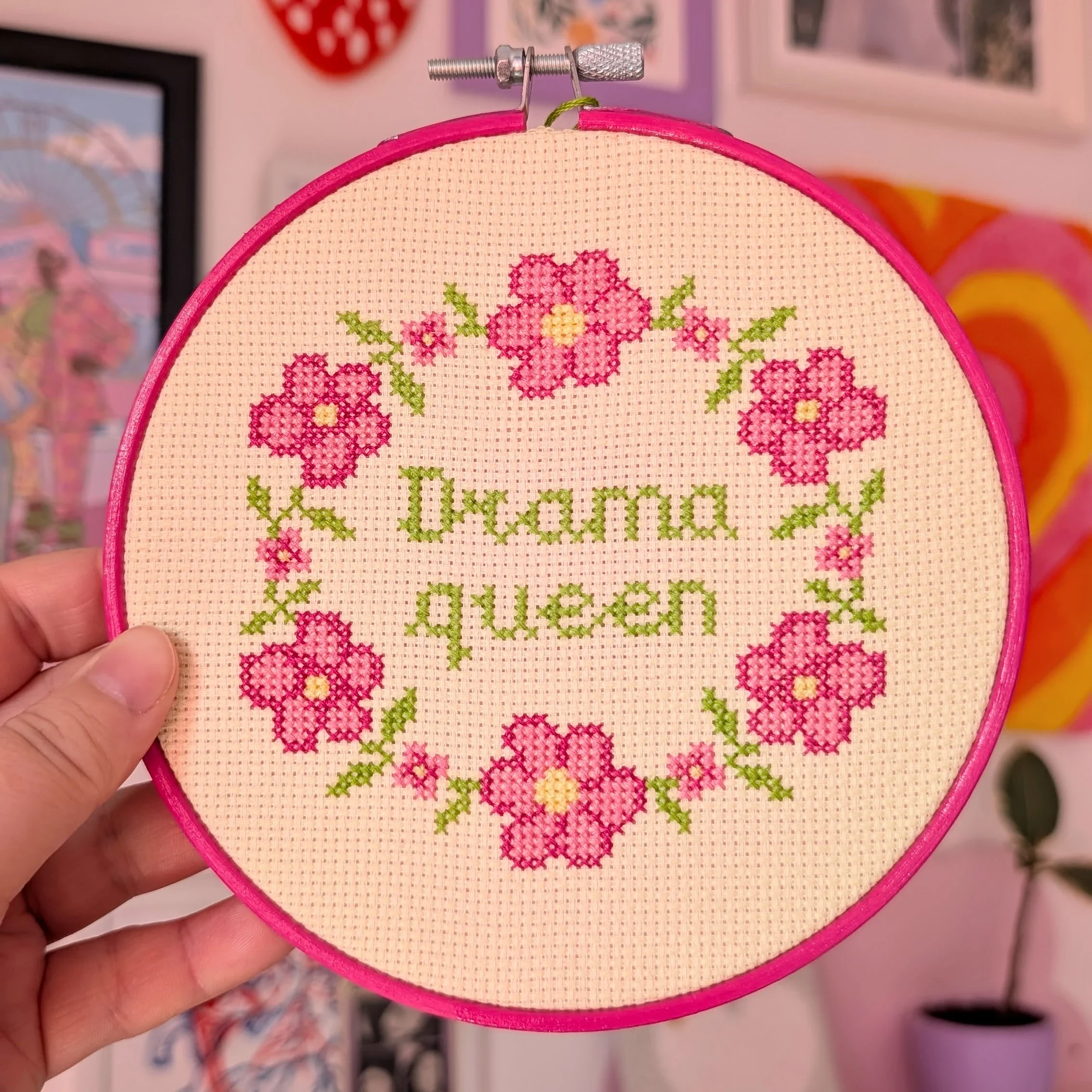 Broderie décorative "Drama queen"