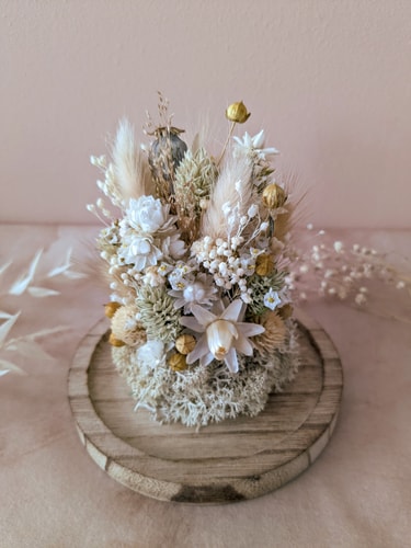 Cloche tons beige/naturel