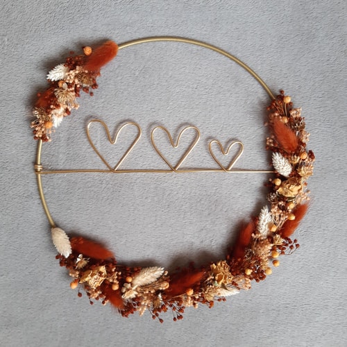 Couronne orangée Coeurs ♡