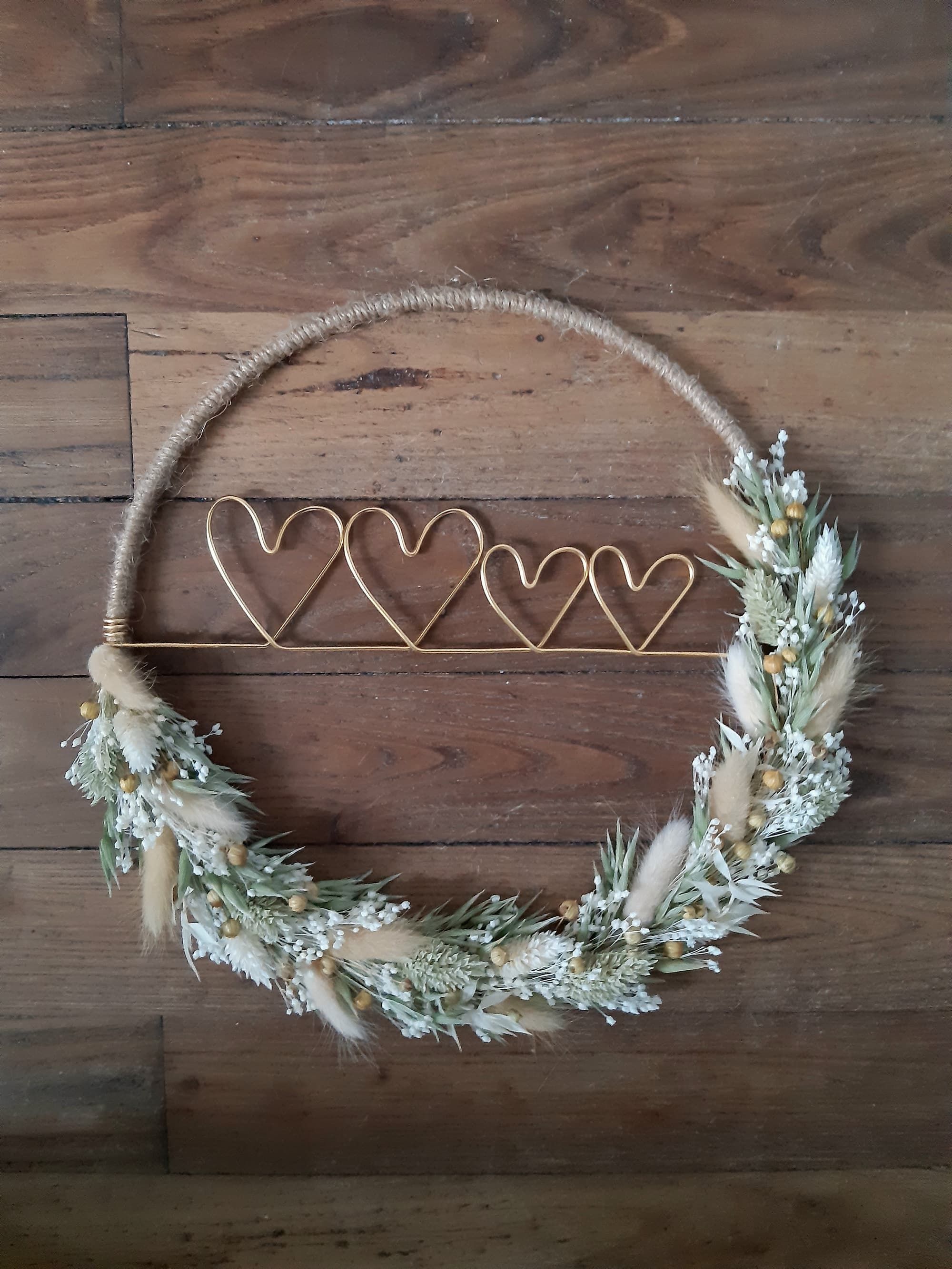 Couronne beige Coeurs ♡