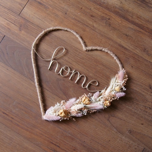 Coeur rose pâle Home