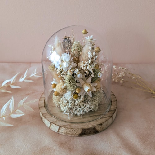 Cloche tons beige/naturel