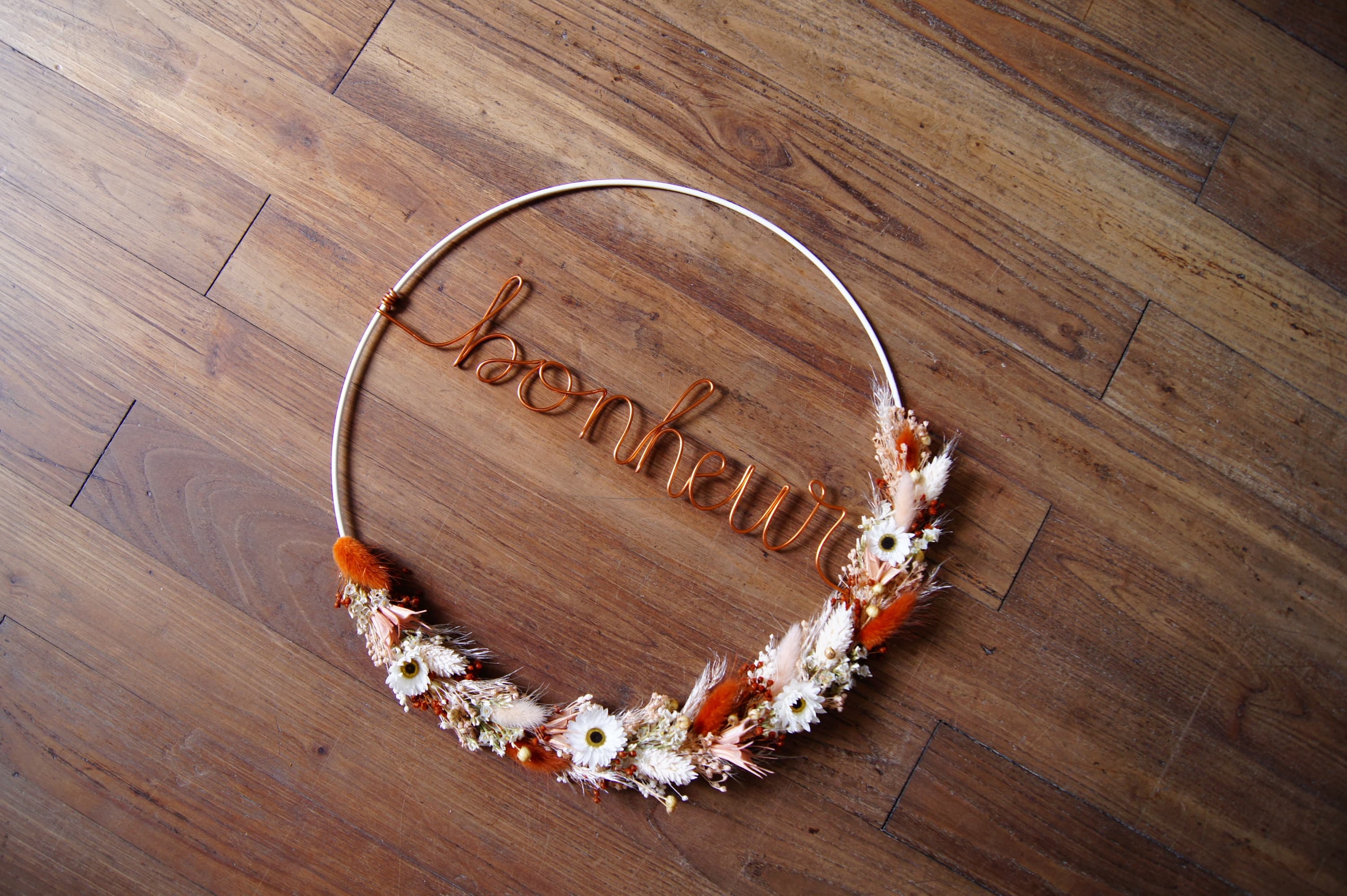 Couronne orangée Bonheur