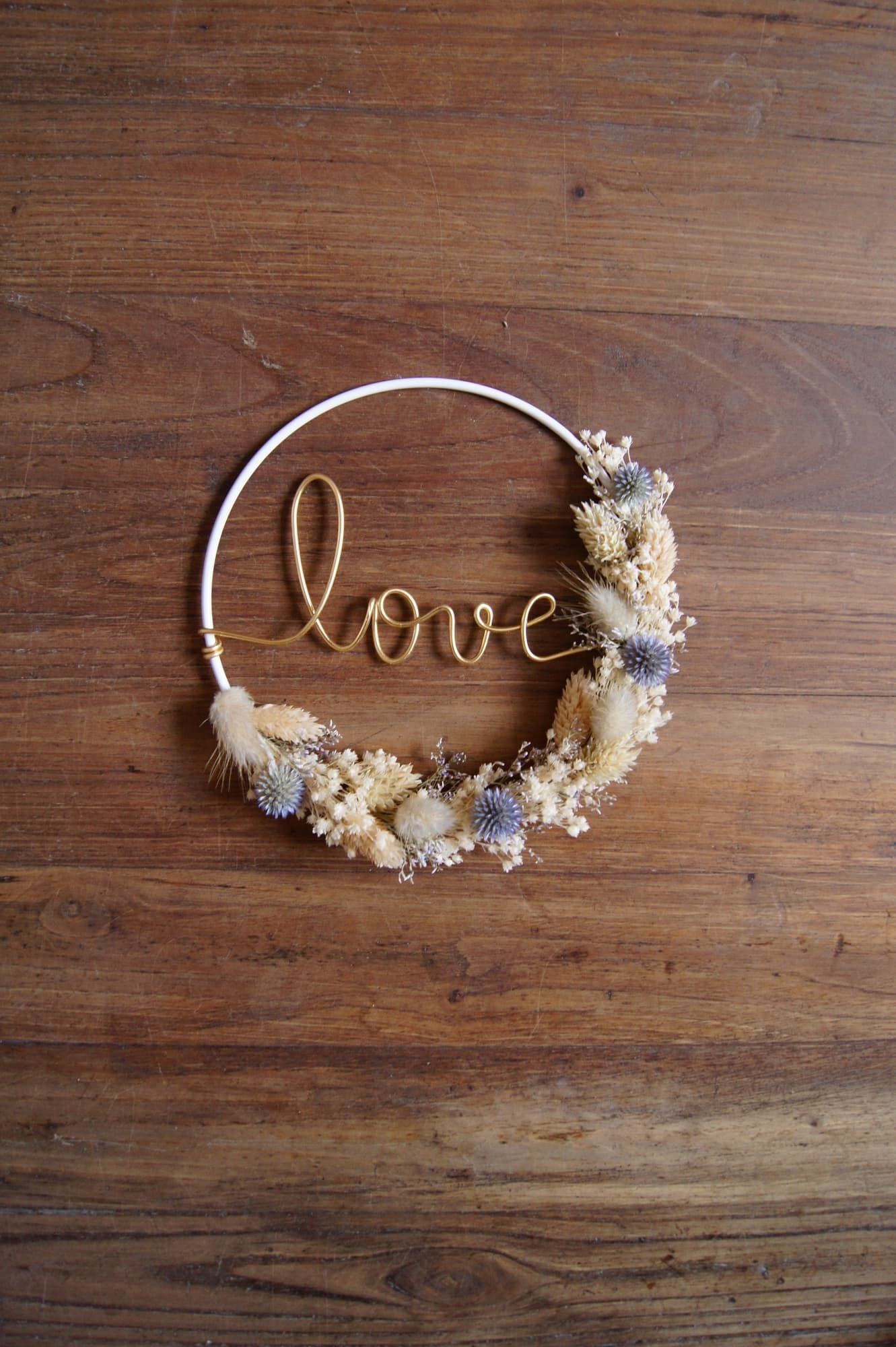 Couronne bleutée Love