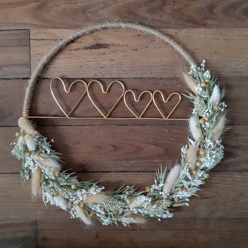 Couronne beige Coeurs ♡