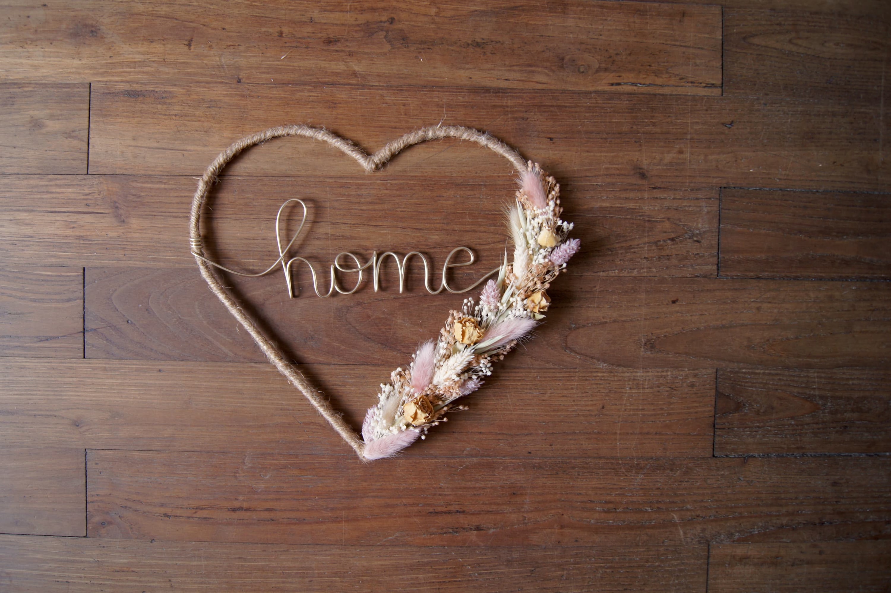 Coeur rose pâle Home