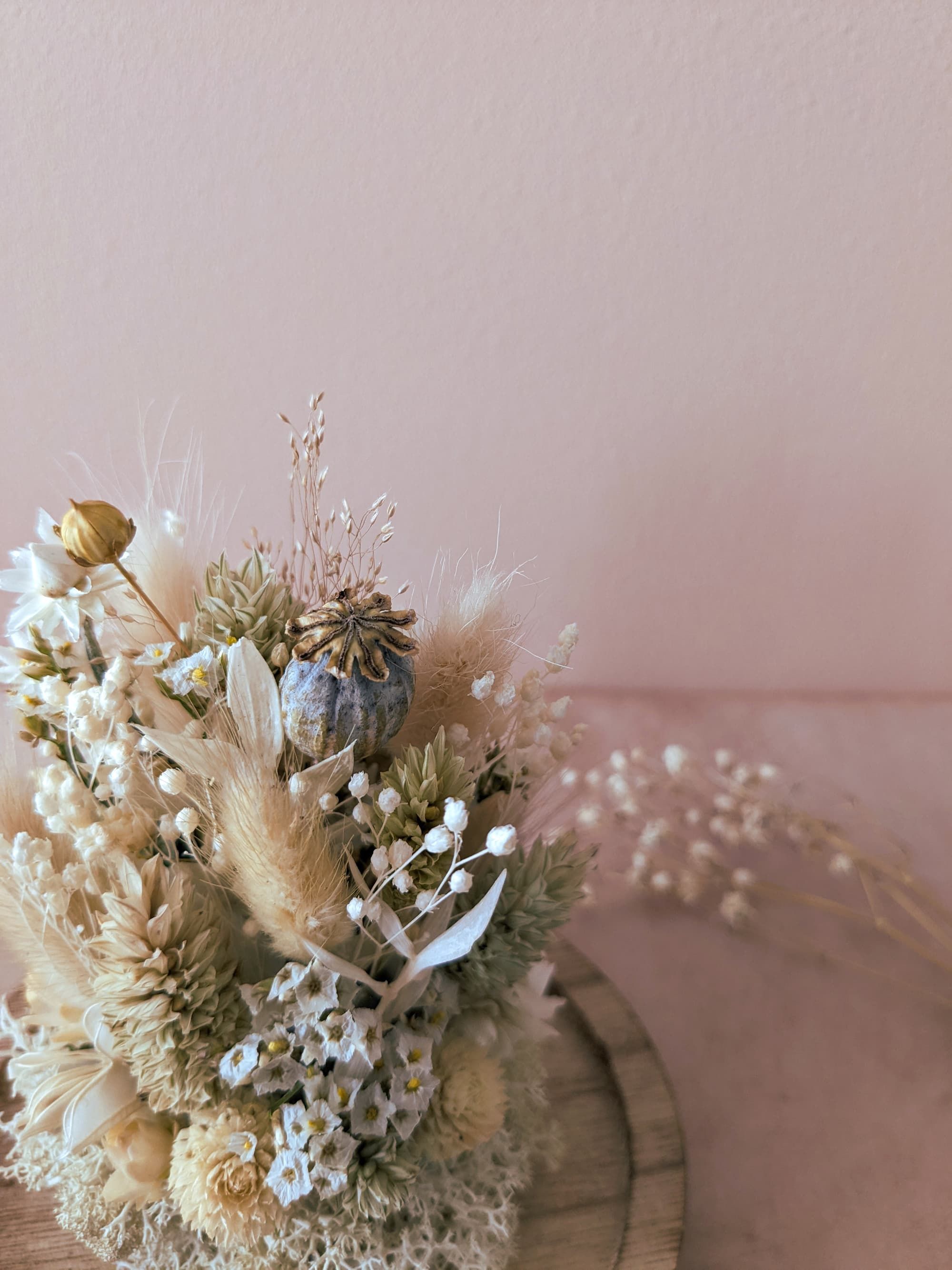 Cloche tons beige/naturel