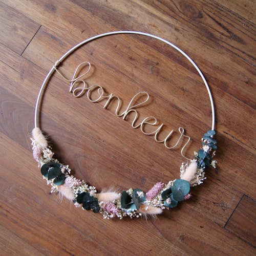 Couronne bleutée Bonheur