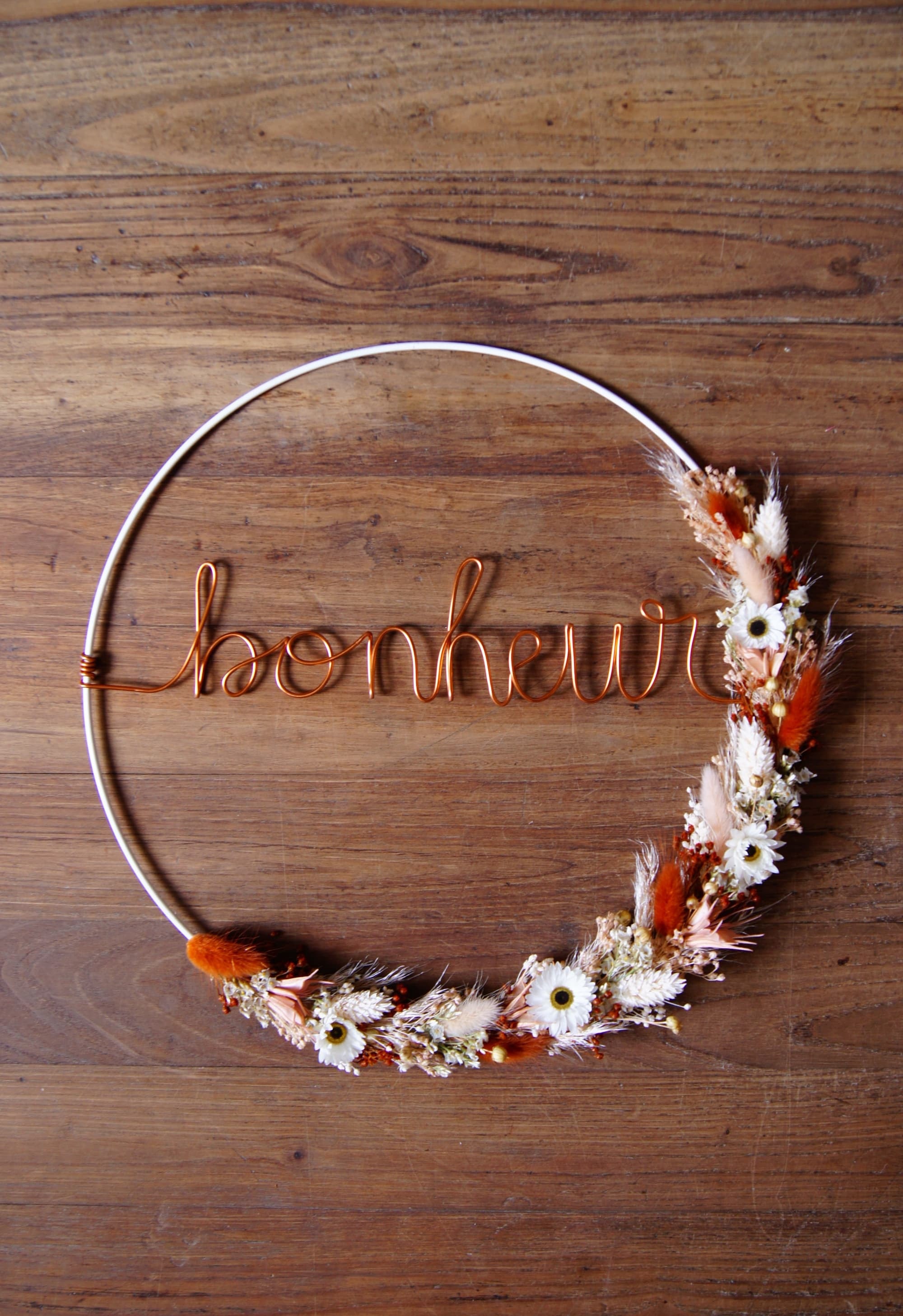 Couronne orangée Bonheur