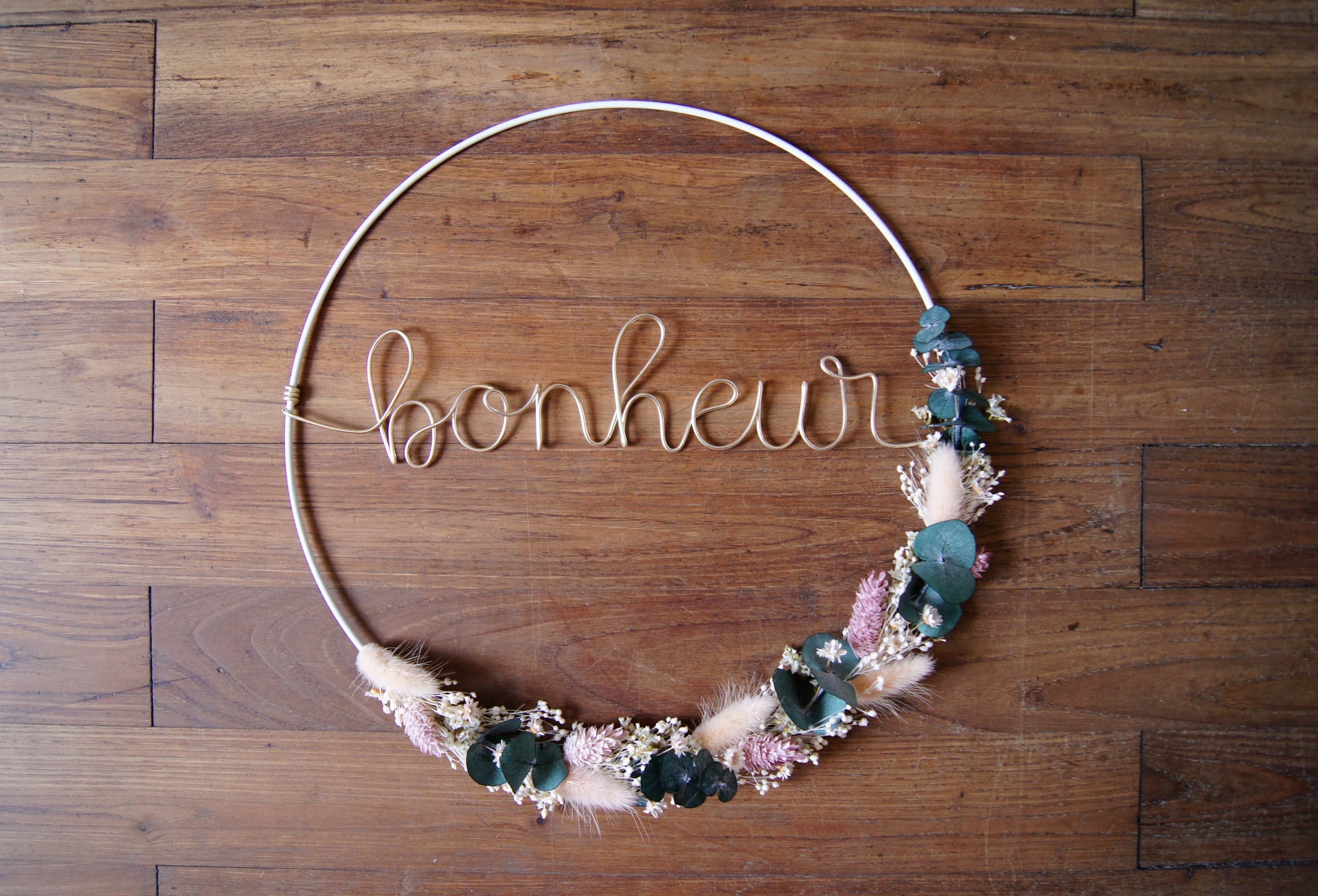 Couronne bleutée Bonheur