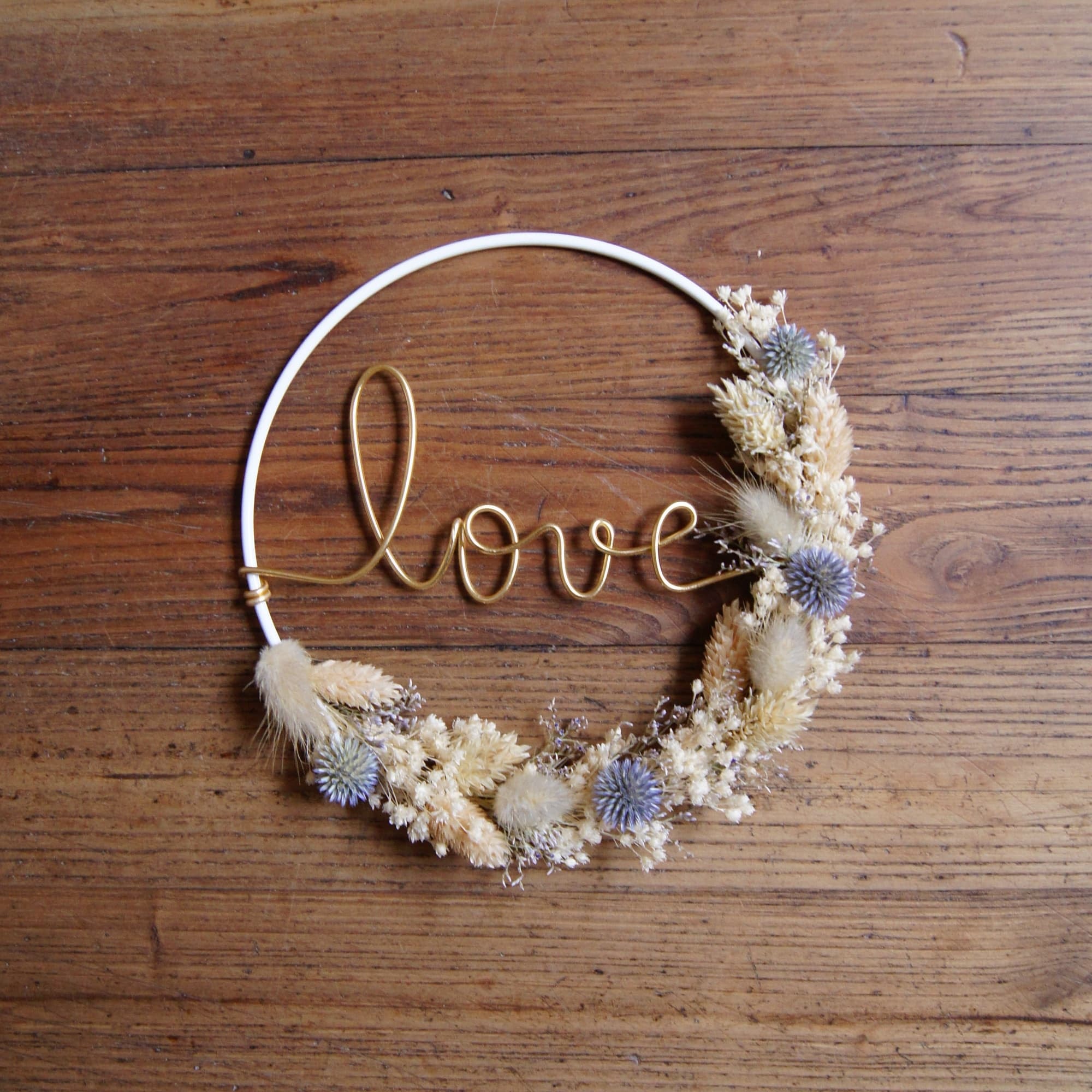 Couronne bleutée Love