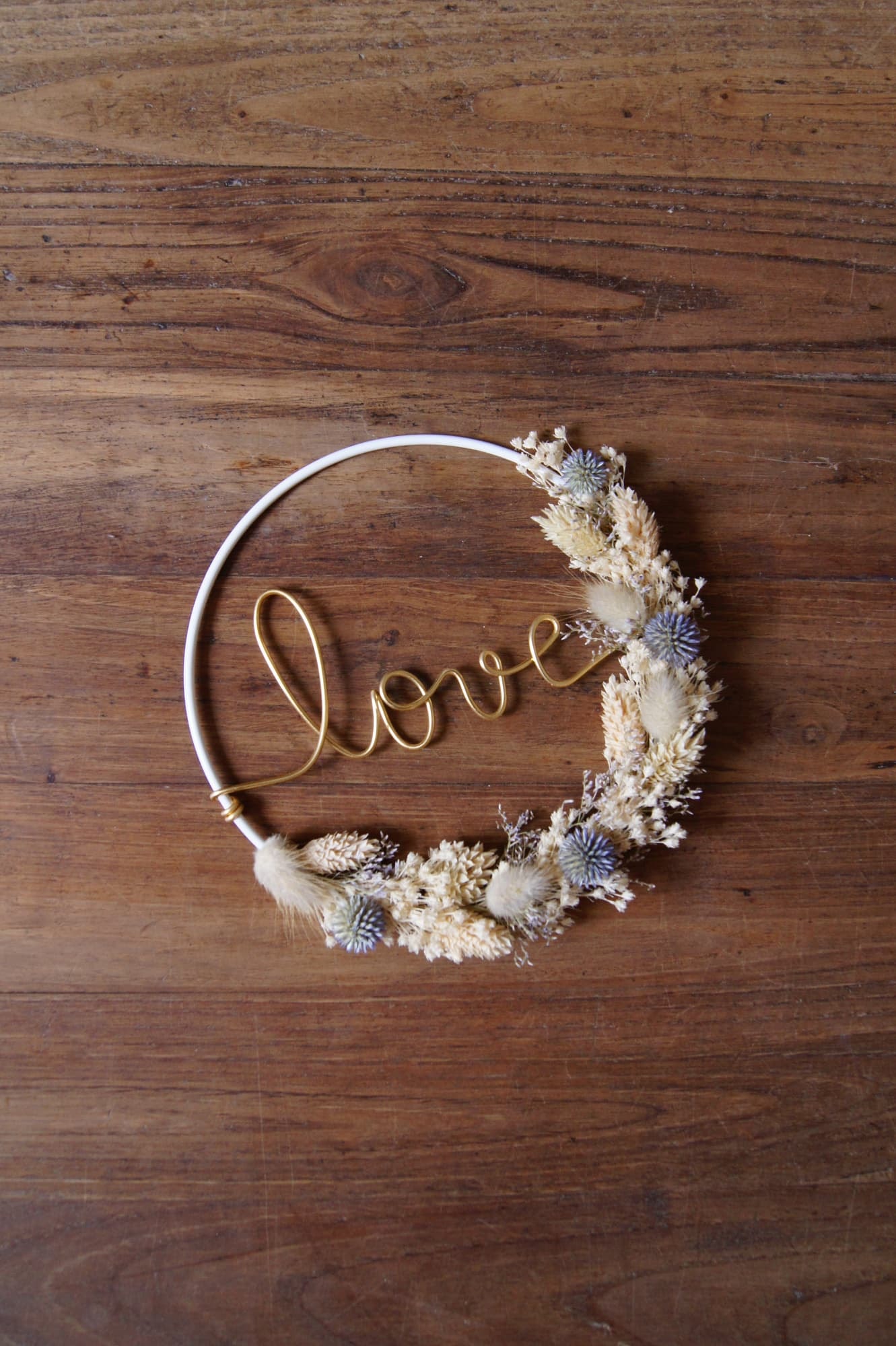 Couronne bleutée Love