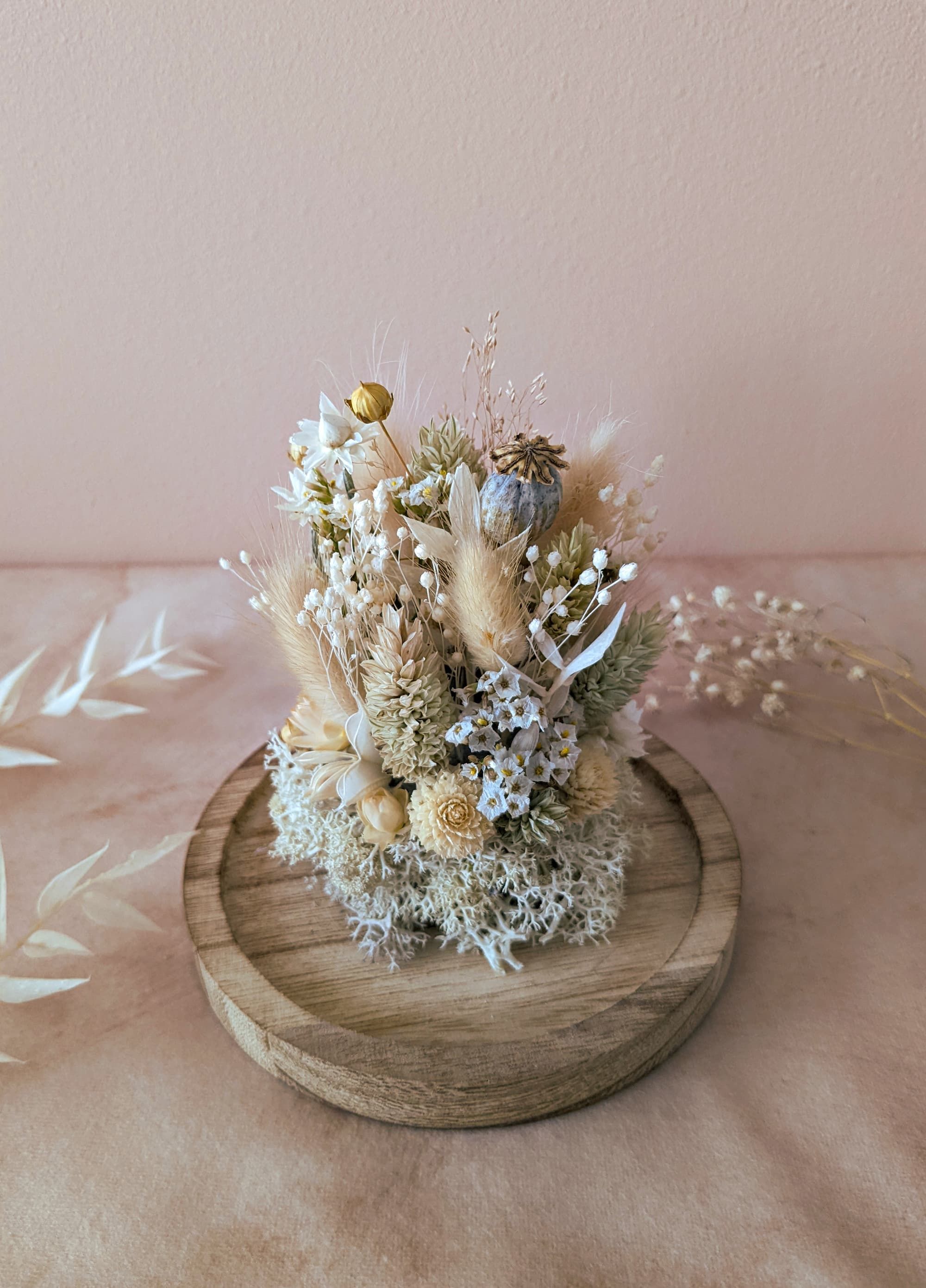 Cloche tons beige/naturel